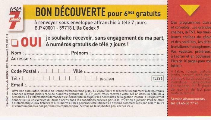 abonnements magazines gratuits