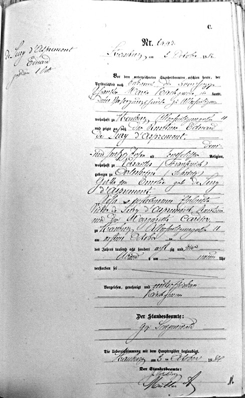 acte de deces exemple