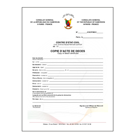 acte de naissance exemple