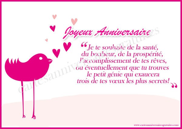 anniversaire modele de texte