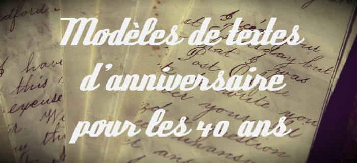 anniversaire modele de texte