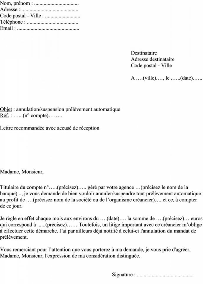 annulation de procuration bancaire