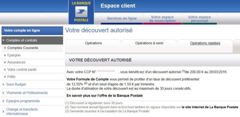 arreter prelevement automatique banque postale