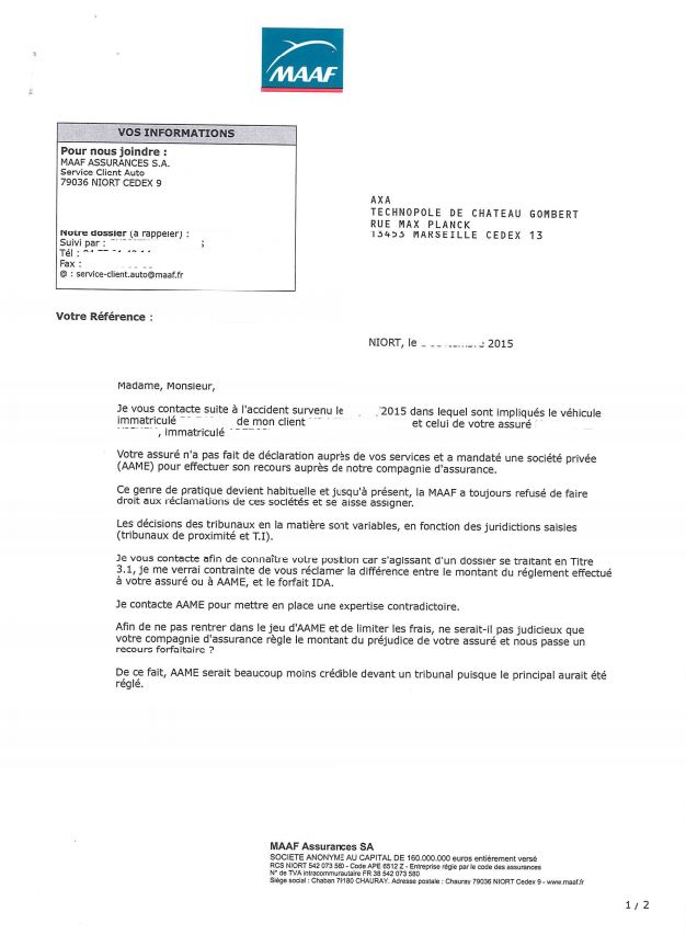 assurance courrier
