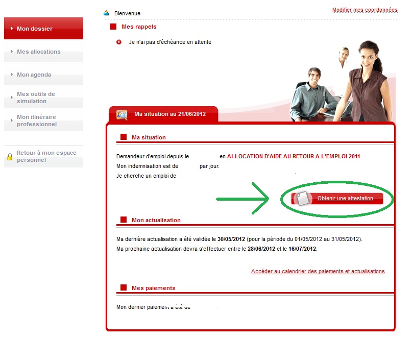 attestation d indemnisation