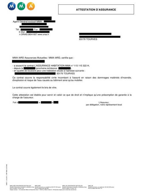attestation de logement exemple