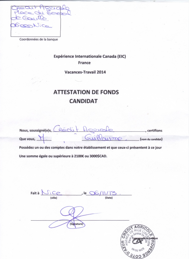 attestation de recherche d'emploi