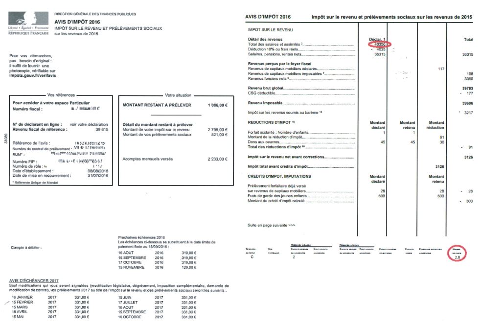 attestation emprunt d'argent
