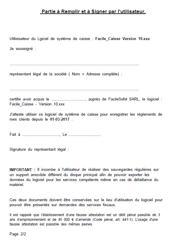attestation pouvoir