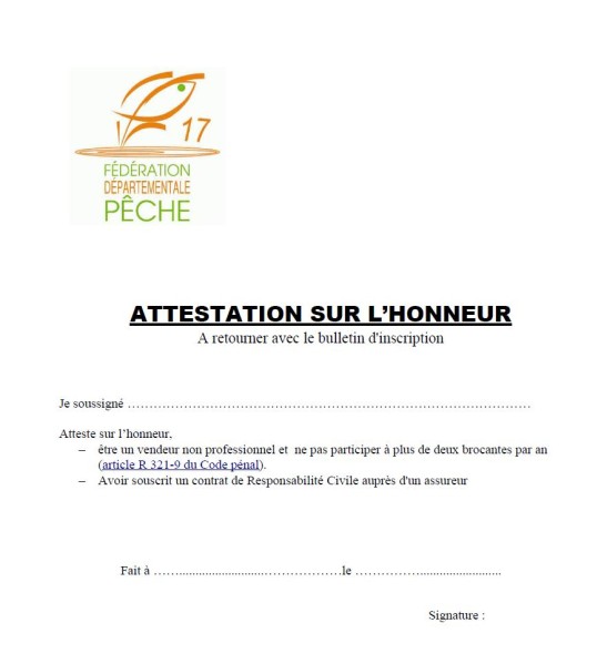 attestation sur l honneu
