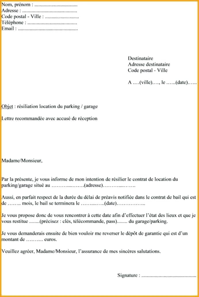 bail de location de garage gratuit a imprimer