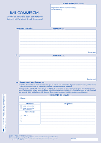 bail professionnel gratuit