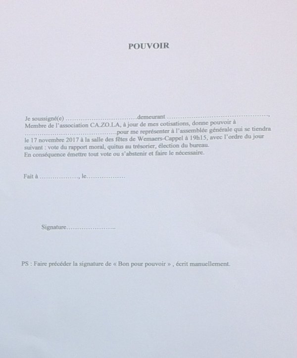 bon pour pouvoir modele