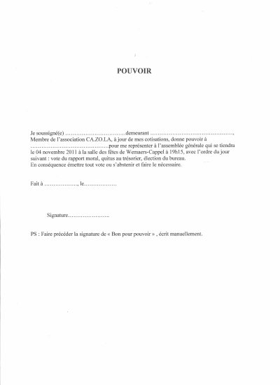 bon pour pouvoir modele