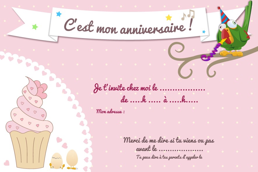 carte d'invitation gratuite