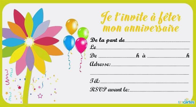 carte d'invitation gratuite