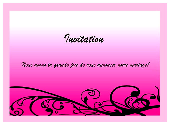 carte d'invitation gratuite