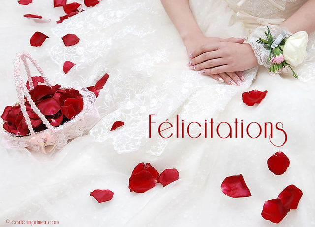 carte de felicitation de mariage gratuite