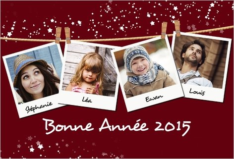 carte de voeux famille