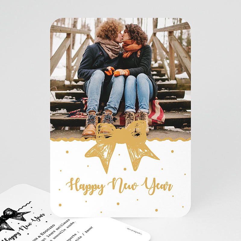 carte de voeux famille