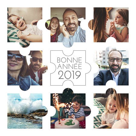 carte de voeux famille