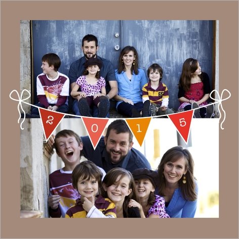 carte de voeux famille