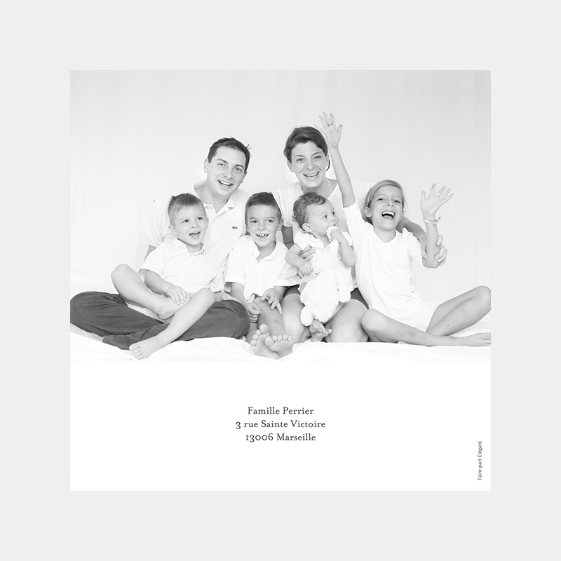 carte de voeux famille