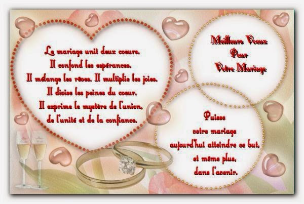 carte felicitation mariage avec texte