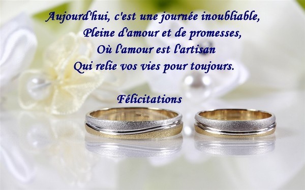 carte felicitation mariage avec texte