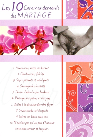 carte felicitations mariage