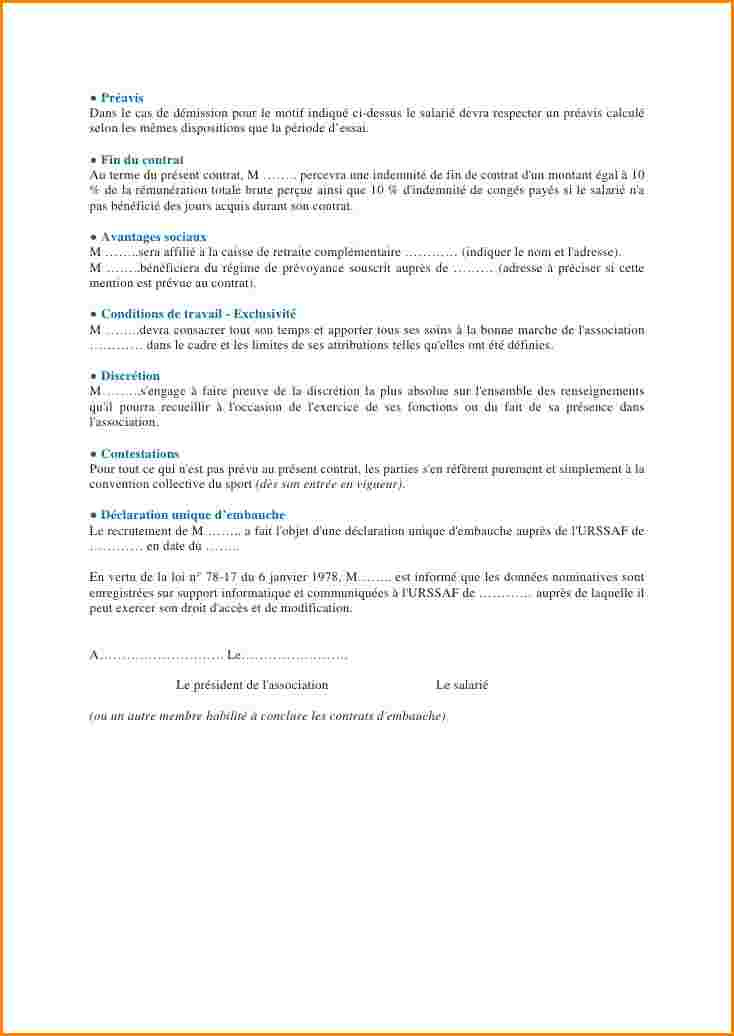 cdd preavis demission