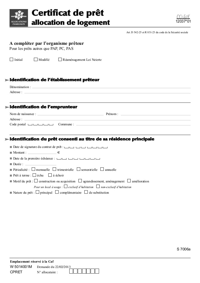 certificat logement