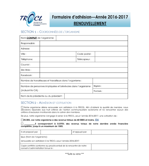 changement d adresse formulaire