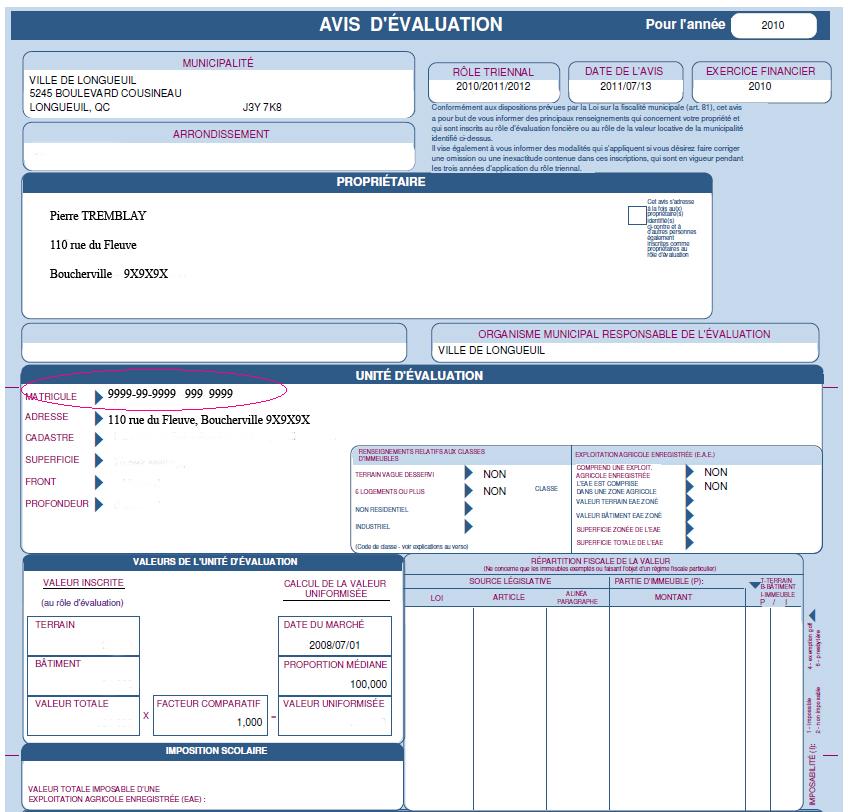 changement d adresse formulaire