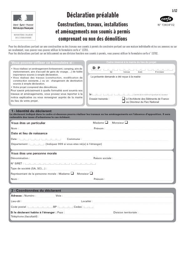 changement d adresse formulaire