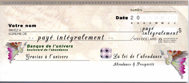 cheque modele