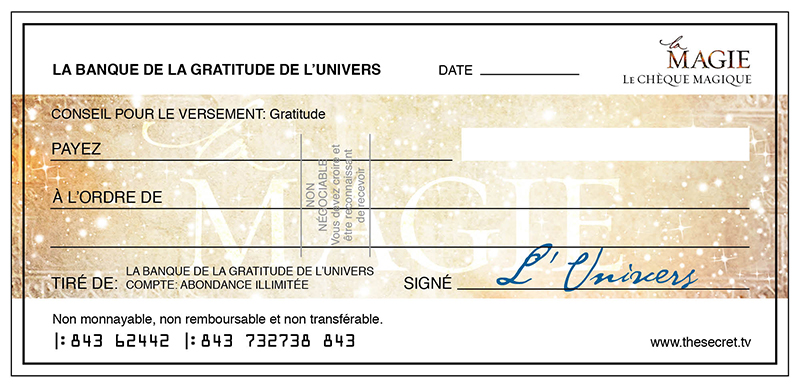 cheque modele
