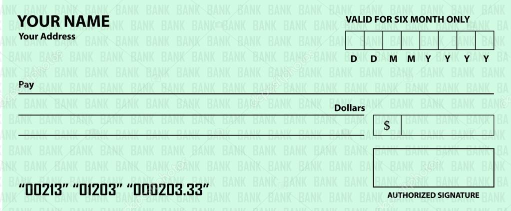cheque modele