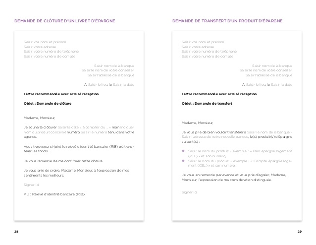 cloture pel lettre
