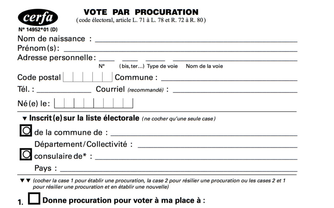 comment annuler une procuration de vote