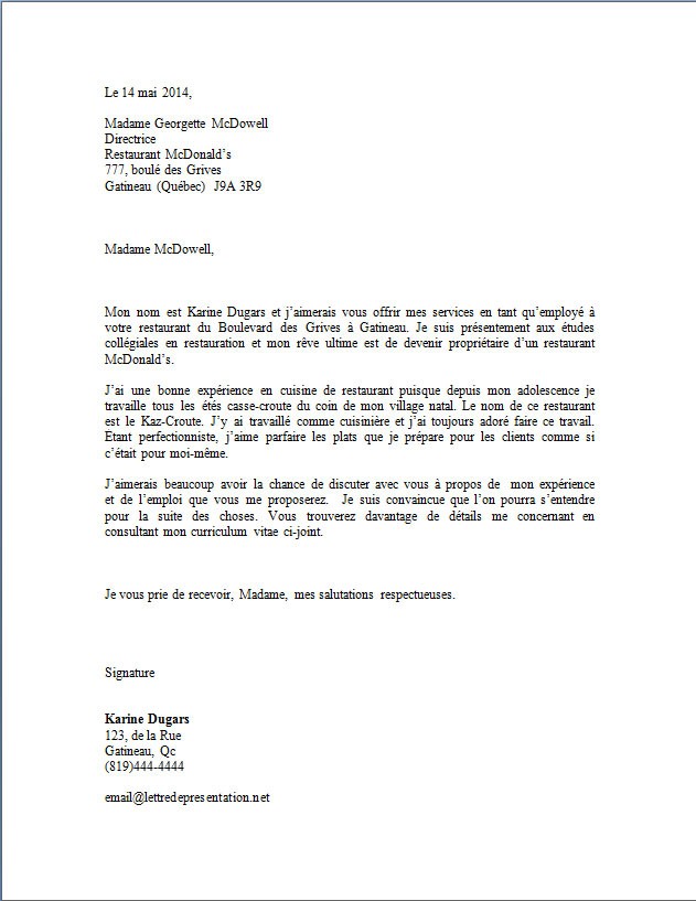 comment ecrire une lettre administrative exemple