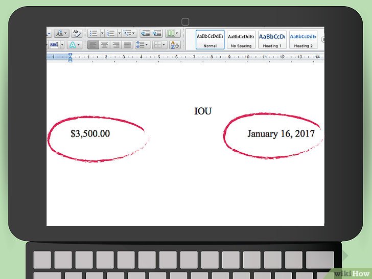 comment faire reconnaissance de dette