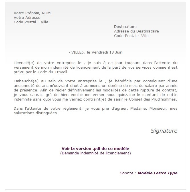 comment rediger un courrier de reclamation