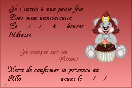 comment rediger une invitation d anniversaire
