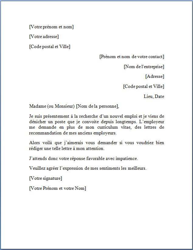 comment rediger une lettre reclamation