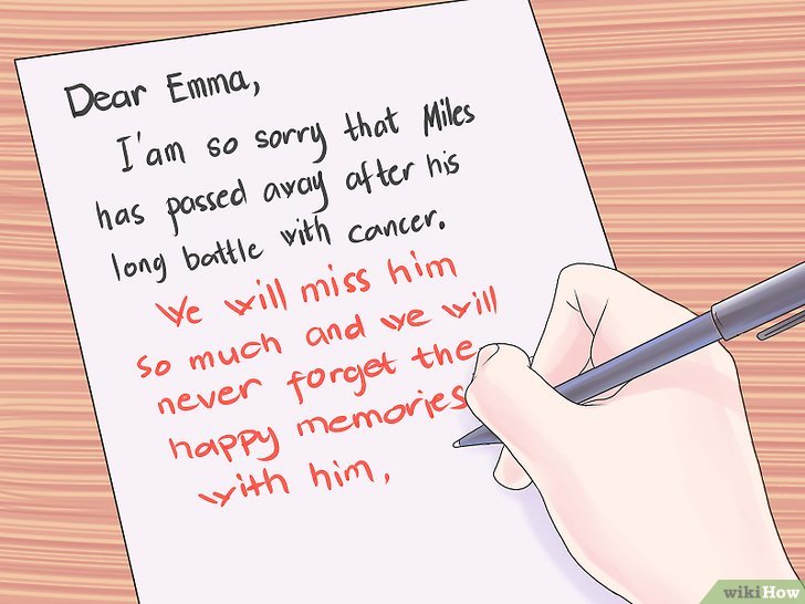 condoleances en retard exemples