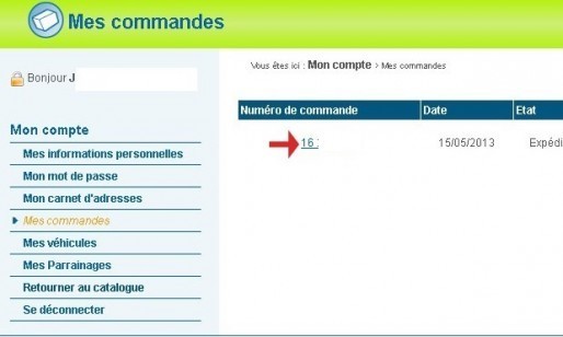 confirmation de commande modele