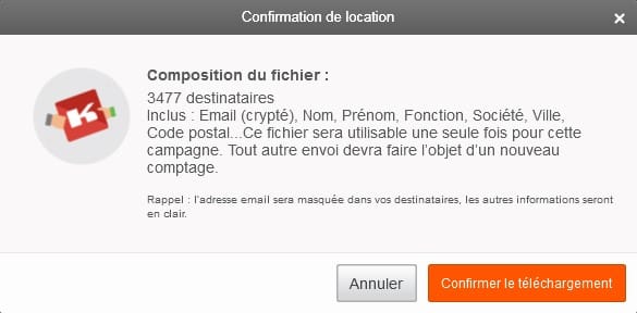 confirmation location