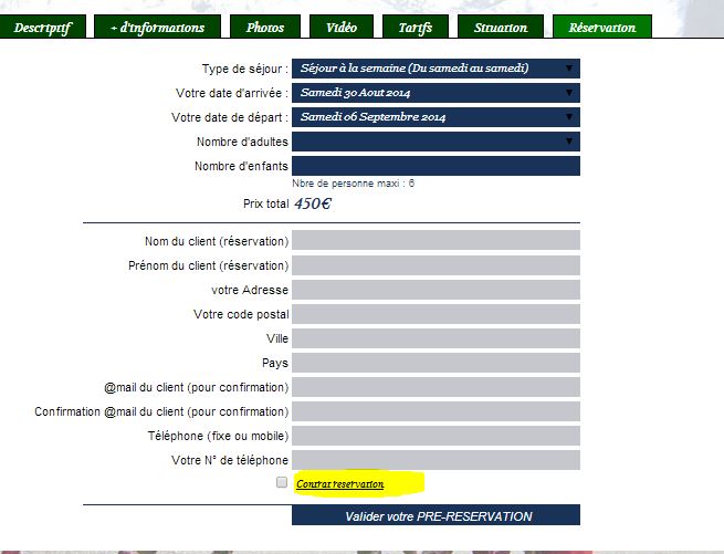 confirmation location