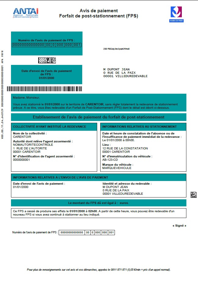 contestation amende stationnement ticket